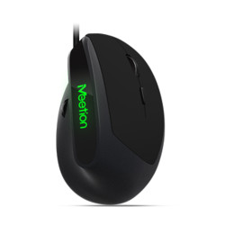 Meetion MT-M390 Wired Ergonomic Vertical Mouse - Black