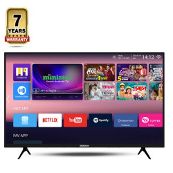 Minister MI43M30PVB Android Voice Smart TV - 43 Inch - Black