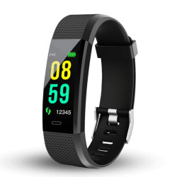 D115 Plus Wireless Bluetooth Bracelet Smart Watch - Black