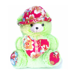 Soft and Washable Teddy Bear Doll For Kids - Green - 1212981