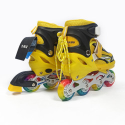 Colorful and Heavy Hard Rubber Wheel Skate Shoe - 260643057