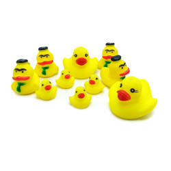 Soft Rubber Bath Play Duck Series Toys - Yellow - 206670004