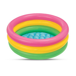 PVC Inflatable Baby Bath Tub Swimming Pool For Kids - 45'' - Multicolor - 105070849