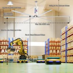Walton WMIF24 24 Feet (Green) Mega Ceiling Fan