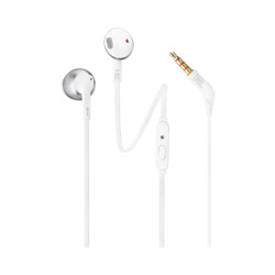 JBL TUNE 205 WIRED EARBUD HEADPHONES (WHITE)