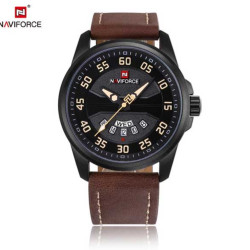 Naviforce 9124 Casual Leather Watch