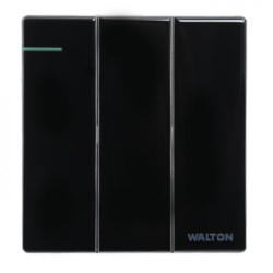 Walton CRYSTAL SERIES Switches - WC3GS1 3 Gang Switch-1way