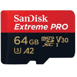 Sandisk Extreme Pro MicroSDXC 64GB UHS-1 Memory Card
