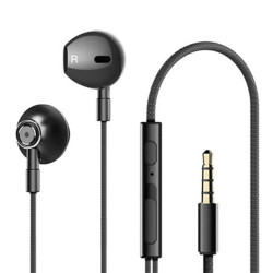 Lenovo HF140 Wired Half In-Ear Headphones (Black)