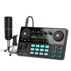 Maono Caster Lite AM200 S1 Portable All-In-One Podcast Studio