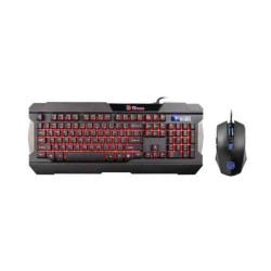 THERMALTAKE COMMANDER KEYBOARD AND MOUSE COMBO (MULTI LIGHT) BLACK