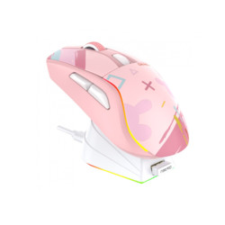 DAREU A950 PINK -TRI-MODE GAMING MOUSE WITH CHARGING DOCK