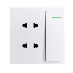 Walton TRUST SERIES - WT2PSW (White)  2 Pin Socket With Switch