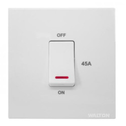 Walton TRUST SERIES - WTDPS45W (White) 45A DP Switch