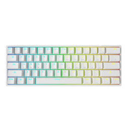 LEAVEN K620 WIRED MECHANICAL KEYBOARD FULL WHITE BLUE SWITCH