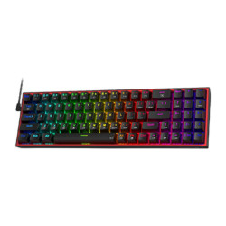 REDRAGON K628 POLLUX 75% RGB (RED SWITCH) BLACK WIRED GAMING KEYBOARD