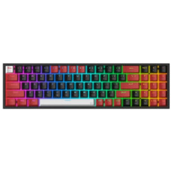 REDRAGON K628 PRO RGB (RED SWITCH) BLACK-RED BLUETOOTH (TRI MODE) GAMING KEYBOARD