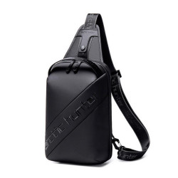 Arctic Hunter Polyester Casual Chest Bag for Men - Black