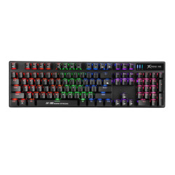 XTRIKE ME GK-980 WIRED RAINBOW BACKLIT FRAMELESS USB MECHANICAL GAMING KEYBOARD