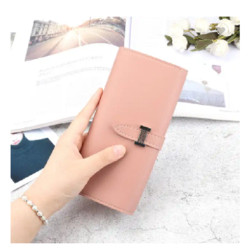 Long Thin Mobile Phone Bag Wallet For Women - Pink - 103