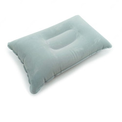Inflatable Soft Neck Travelling Pillow - Grey - 230827802