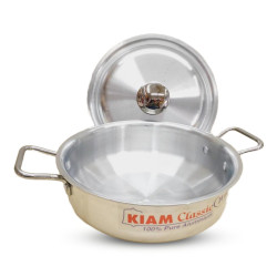 KIAM Wok Pan Casserole with Lid 26cm