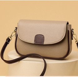 PU Leather Handbags Women Fashion Crossbody Bags(Off-White)