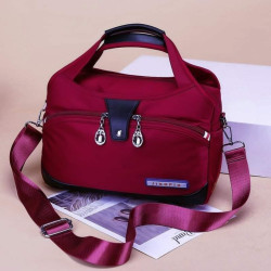 Large Capacity Waterproof Anti-theft Fashion ( maroon color)