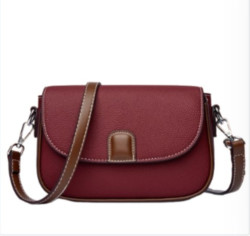 PU Leather Handbags Women Fashion Crossbody Bags(maroon color)