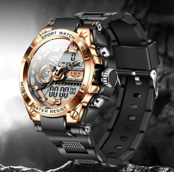 LIGE 8922 Men Military Watch Top Brand Waterproof Wristwatch