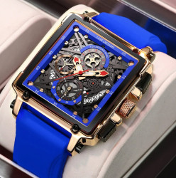 Brand Luxury Silicone Square Large Dial Sports watch