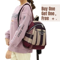 Buy 1 Nylon Backpack Durable Waterproof Casual Shoulder Bag Get 1 Free