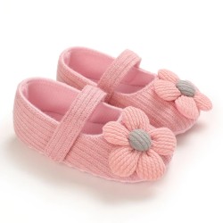 Baby shoes baby girl soft bottom flower walking shoes