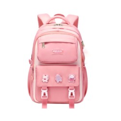 kids-backpack-waterproof-primary-schoolbag-pink