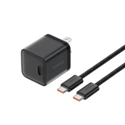 Baseus GaN5S Fast Charger 30W Adapter with Type C Cable